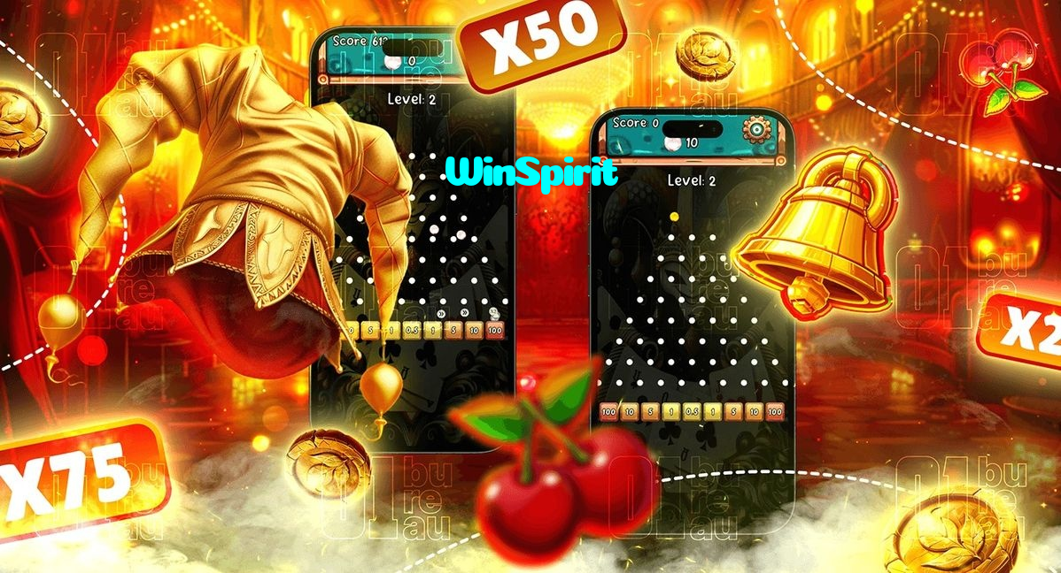 WinSpirit casino presented on mobile device in Pakistan with slots and live games